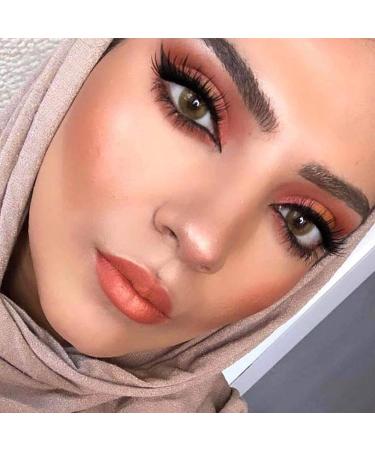 Bella Elite Colored Contact Lenses - Silky Gold Gray/Brown (Dioptre -0.00) - Strongly Covering Monthly Lenses for Dark Eyes - 3 Month Supply - Buy Online on GoSupps.com