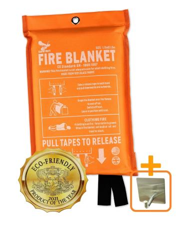 Supa Ant Fire Blanket & Fire Cape - CE Certified - Size Variety (39, 47, 59, 71, 74in) Fire Blankets - Fire Suppression Survival Kits - Emergency Fire Blanket  Fire Blanket - Fire Blanket for Home Fire Blanket (39in)