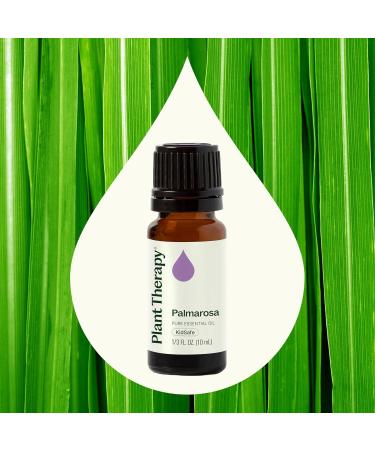 Plant Therapy Palmarosa Essential Oil 10 mL (1/3 oz) 100% Pure Undiluted Natural Aromatherapy Healthy Skin Emotional Balance - Buy Online on GoSupps.com