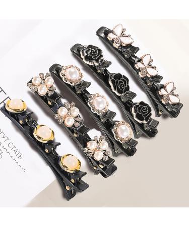 Shop 5-Piece Kolibri Hair Clip Set | Stylish Crystal Flower & Pearl Designs for Women & Girls - Buy Online on GoSupps.com