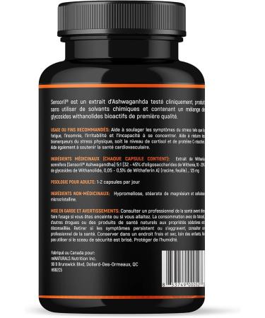 miNATURALS Ashwagandha Ultra Premium Supplement with Sensoril for Stress Relief & Heart Health- 120 Capsules - Buy Online on GoSupps.com