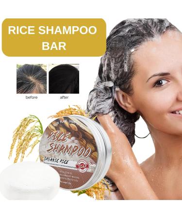 Rice Shampoo Bar Natural Soap Handmade Soap Shampoo Soap Bar Moisturising Shampoo Bars Shampoo for Greasy Hair Cleansing Anti Dandruff Shampoo Bar Cleaning Solid Shampoo Glowing Bar Shampoo - Buy Online on GoSupps.com