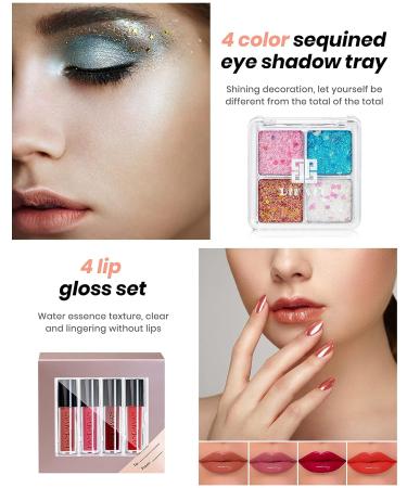 YKEILD 18-Color Makeup Kit for Women: Eyeshadow, Lipstick, Primer, Brush, Mascara, Eyeliner - Perfect Gift Set for Women, Girls, & Teens - Buy Online on GoSupps.com