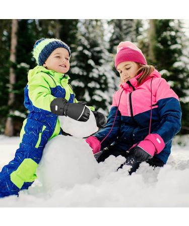 MCTi Kids Waterproof Winter Ski Mittens - Black X-Small (8-11 years) - Buy Online on GoSupps.com