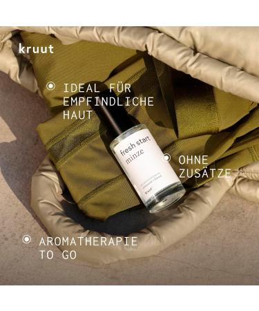 Kruut Fresh Start Hydrolat Organic 50 ml - 100% Natural Facial Toner with Peppermint - Cleanses and Revitalises on the Skin - Buy Online on GoSupps.com