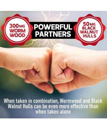 DEDICAD 12in1 Wormwood Capsules Black Walnut Cloves, Ginger, Turmeric Curcumin & Black Pepper - Immune System - 60 Capsules - Buy Online on GoSupps.com