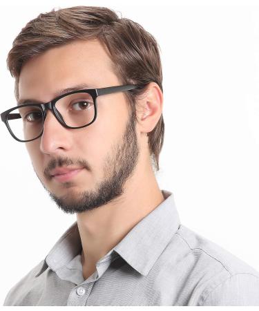 LifeArt Blue Light Blocking Glasses - UV400 Transparent Lens Anti Eyestrain & Scratch - Unisex Computer & Reading Glasses (LA_Milo No Magnification - Buy Online on GoSupps.com