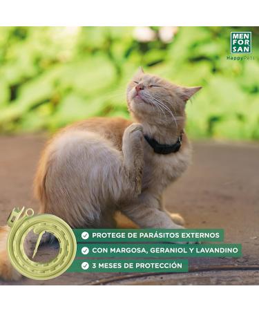 Buy MENFORSAN Pack of 4 Anti-Insect Cat Collars - Natural Margosa Geraniol & Lavandino - International Shipping Available - Buy Online on GoSupps.com