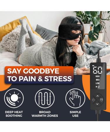Sinus Pressure Relief Mask - Heated Face Mask for Headaches Sleep Aid & Stress Relief | 3 Heat Settings & Auto-Off Timer - Buy Online on GoSupps.com