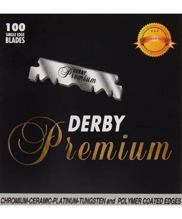 DERBY Barber Razor Cutting Premium Single Edge Blade - 100 Count - Buy Online on GoSupps.com