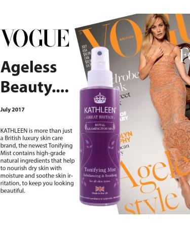 Kathleen Natural Rebalancing & Soothing Tonifying Mist - Hydrating Face Spray for All Skin Types | International Shipping Available - Buy Online on GoSupps.com