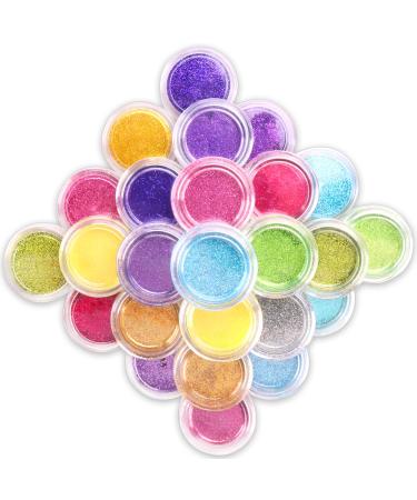 Maydear Glitter Tattoo Kit - 12 Large Glitters & 40 Stencils for Temporary Tattoos - Kids to Adults Party Accessory & Body Art - 12-Color Set - Buy Online on GoSupps.com