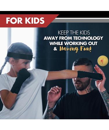 Boxing Reflex Ball Set for Adults and Kids - Improve Hand Eye Coordination and Punching Speed - Set of 3 React Balls with Headband and Carry Bag - Buy Online on GoSupps.com