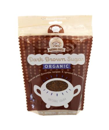 Organic Dark Brown Sugar - Vegan Gluten-Free Nut-Free Fat-Free Kosher - 1.5LB (Single) 1.5 Pound (Pack of 1)