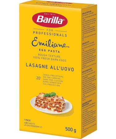  Barilla Barilla Emiliane Chef Lot de 6 lasagnes all'Uovo 6 x 500 g - Buy Online on GoSupps.com