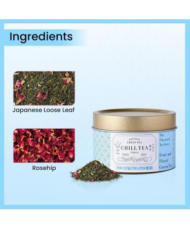 Fruit & Floral Green Tea by CHILL TEA Tokyo (30g Loose Leaf)- Japanese Tea Loose Leaf Tea Flavoured Tea- Fruity & Floral Flavour Fruit with Rosehip Made in Japan. - Buy Online on GoSupps.com
