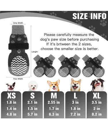 EXPAWLORER Large Anti-Slip Dog Socks - Double-Sided Non-Slip Paw Protector for Wooden Floors - Grey, 3 Pairs - Buy Online on GoSupps.com