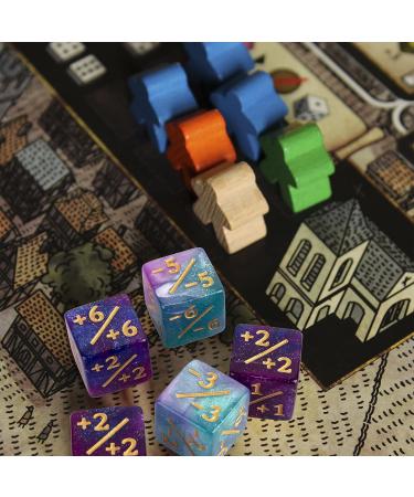 48 Pieces MTG Dice Counters Buff Token Dice Loyalty Dice Starry Marble D6 Dice Cube Compatible with Magic The Gathering  CCG  Card Gaming Accessory  4 Colors - Buy Online on GoSupps.com