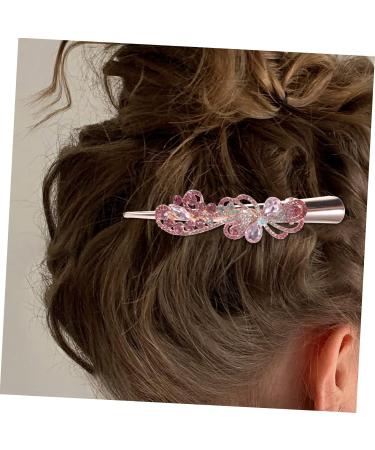 Beaupretty rhinestone hair clip bridal hair clip red hair clip crystal hair clips rhinestone barrettes flat hair clip rhinestone hair barrette Korean version Metal bride hair Crystal - Buy Online on GoSupps.com