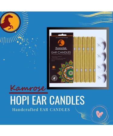 10 Pack Ear Candles for Blocked Ears with 5 Protective Discs - Aromatherapy Wax Remover - CE Medical Grade - Brown Hopi Ear Candles - Buy Online on GoSupps.com