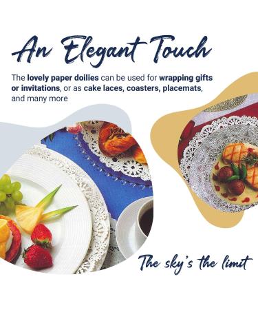Royal Lace 12-Inch White Round Paper Doilies - Pack of 8 (B23006) - Buy Online on GoSupps.com