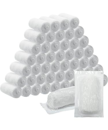 50 Rolls Gauze Bandage Rolls 4 Inch x 4 Yards Stretched Gauze Bandage Individually Packed Sterile Gauze Rolls Medical Bandage Fluff Wrap Roll for Wound Care