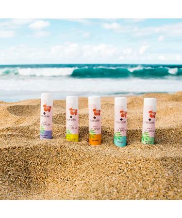 Hanalei Natural Kukui Oil Lip Balm Variety Pack - Moisturizing Beeswax Lip Balm for Dry Lips - 5 Tropical Scents Included - Buy Online on GoSupps.com