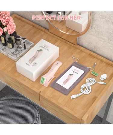 Brori Electric Razor for Women - 3-in-1 Bikini Trimmer & Body Hair Removal - Wet & Dry Rechargeable Shaver for Legs & Underarms - Cordless, Painless, Childproof Lock - Light Pink - Buy Online on GoSupps.com