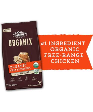 Castor & Pollux Organix Dry Dog Food - Organic Chicken & Oatmeal Recipe, 18 lb - Buy Online on GoSupps.com