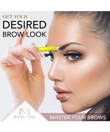Majestic Bombay Yellow Fine Point & Slant Tweezers Set for Precision Hair Removal â€“ Stainless Steel, Ideal for Splinters, Ticks, & Brow Grooming - Buy Online on GoSupps.com