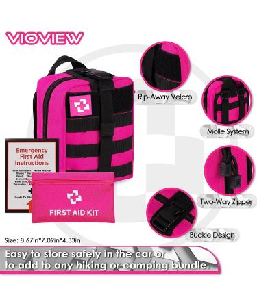 Vioview Emergency Survival Kit and First Aid Kit with Tactical Molle Pouch - Professional Gear for Outdoor Adventure, Camping, Hiking, and Hunting - Great Gifts for Women - Buy Online on GoSupps.com