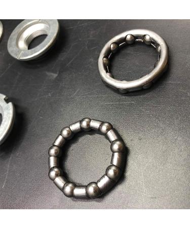 2 Cup Bottom Bracket Set - One-Piece Design with Bearings - Silver Finish - Buy Online on GoSupps.com
