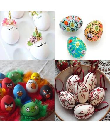 Crafare 3.15 Inch 15 Pack White Foam Eggs - Perfect for Easter, Christmas & Holiday Crafts - Buy Online on GoSupps.com