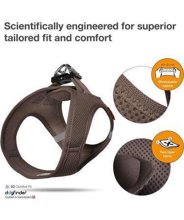 Buy Air-Mesh Brown Vest Harness 2XS - D-Ring Buckle for Pets | International Shipping Available - Buy Online on GoSupps.com