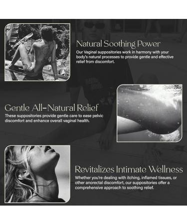 Buy In Your Pleasure s Relief All-Natural Vaginal & Rectal Suppositories with Hemp & Cocoa Butter for Fast Relief | Intimate Skincare Vitamins - 8 Count - Buy Online on GoSupps.com
