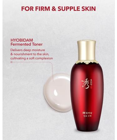Sooryehan Hyobidam Fermented Toner 5.1fl oz - Korean Skin Care | Nourishing Hydrating Toner with Wild Ginseng | Firm Skin by LG Beauty - Buy Online on GoSupps.com