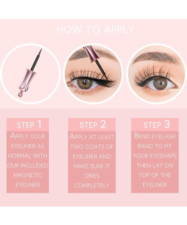 FReed Blue Magnetic Eyeliner Eyelash Kit - Easy Application Vegan Waterproof & Reusable | All Natural Beauty Solution - Buy Online on GoSupps.com