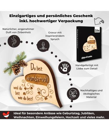 Sagl.Tirol Zirbenherz Mini - Premium Gift in High-Quality Packaging | International Shipping Available - Buy Online on GoSupps.com