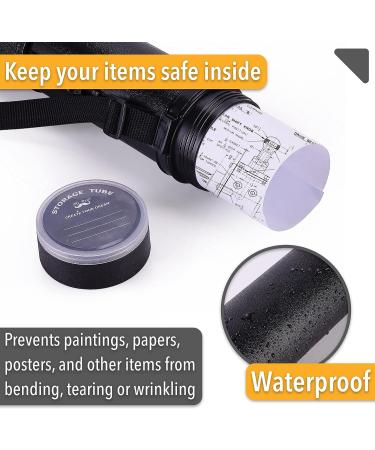 Mr. Pen Black Extendable Poster Tube with Strap - Telescoping Art & Poster Transport Tube for Storage and Carrying - Ideal for Blueprints and Posters - Buy Online on GoSupps.com