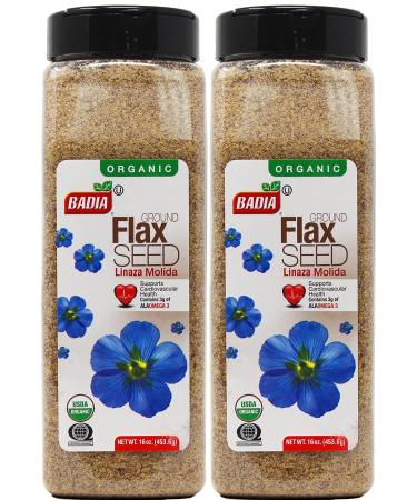 Organic Flax Seed Ground  16 oz 2 pack
