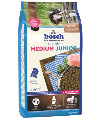 bosch HPC Medium Junior | Dry dog food for raising medium-sized breeds | 1 x 15 kg 15 kg (1 pack)