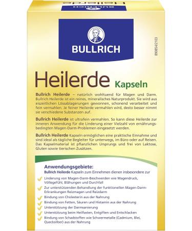 Bullrich Heil Earth Capsules | Vegan Gastrointestinal Relief | Bind Cholesterol & Fats | 48 Pieces (2-Pack) - Buy Online on GoSupps.com