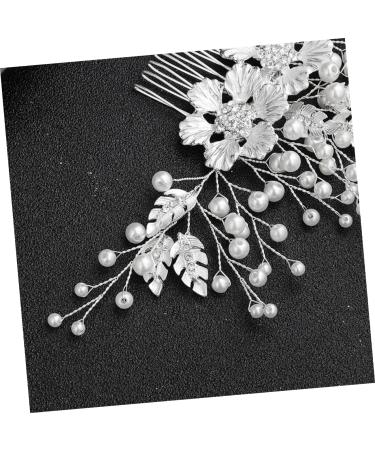 FRCOLOR Hair Comb Made of Crystal Pearl Hair Comb with Floral Pattern Wedding Hair Comb Flower Hair Accessories Rhinestone Headpiece Wedding Tiara Diamond Headpiece Bridal - Buy Online on GoSupps.com