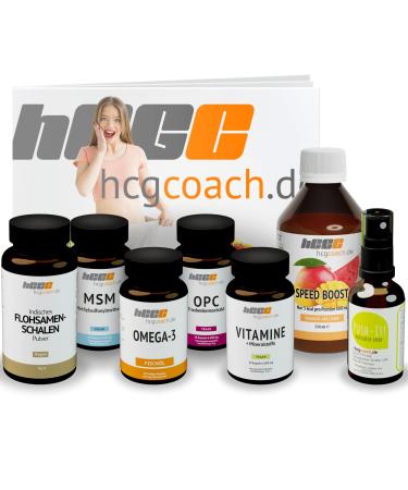 HCGC The original basic package with push-it |With original Speedboost sugar -free syrup |30 days of nutritional supplements |21 days of metabolic cure |Brochure |(Mango melon)