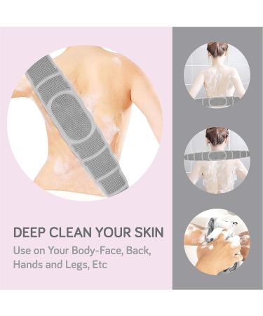 MENDY Silicone Body Back Scrubber - Exfoliating Bath Body Brush - Buy Online on GoSupps.com