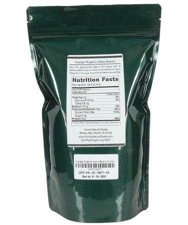 Hunza Organic Navy Beans 2 lbs - Premium Quality, Non-GMO (Pack of 1) - Buy Online on GoSupps.com