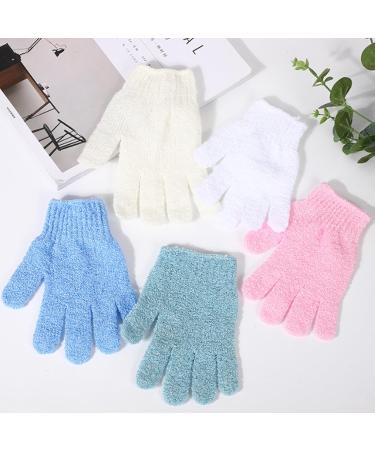 TINTAO Exfoliating Bath Gloves | Body Scrub Gloves for Spa & Shower | Skin Massage & Exfoliation | #W101 (Colored 01 - Buy Online on GoSupps.com
