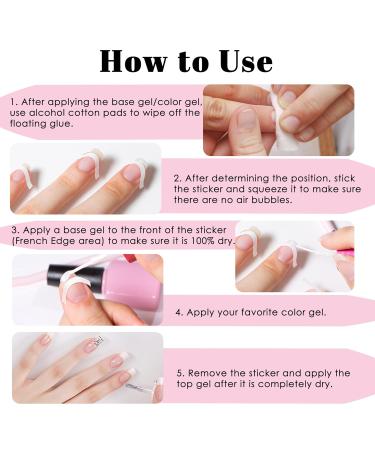 French Tip Nail Stickers - 90 Sheets 3420 Pieces Self-Adhesive DIY Nail Strips for Perfect French Manicure - Buy Online on GoSupps.com