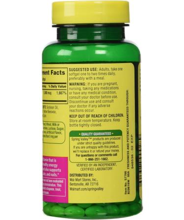 Spring Valley Biotin 5000 mcg Softgels - 240 Count - Buy Online on GoSupps.com