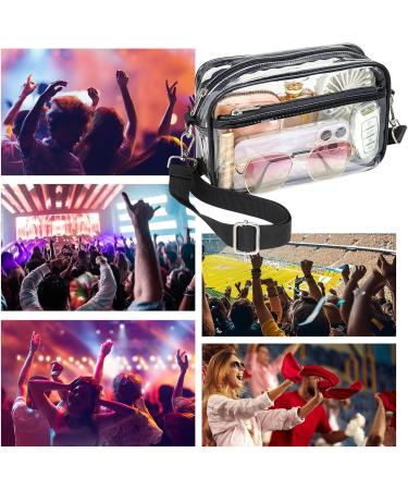 Octdient Transparent Concert Bag for Women | PVC Waterproof Stadium Shoulder Bag with Adjustable Strap | Ideal for Money Exchange - Buy Online on GoSupps.com